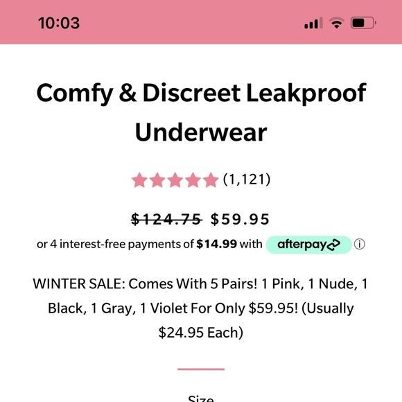 XL sz 5 pairs set of incontinence proved underwear in different colours, women. - Picture 2 of 12